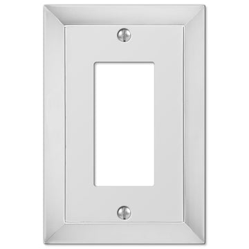 Studio Polished Chrome Cast - 1 Rocker Wallplate - Wallplate Warehouse 61RCH 070686555859 1 Rocker