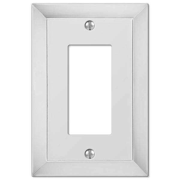 Studio Polished Chrome Cast - 1 Rocker Wallplate - Wallplate Warehouse 61RCH 070686555859 1 Rocker