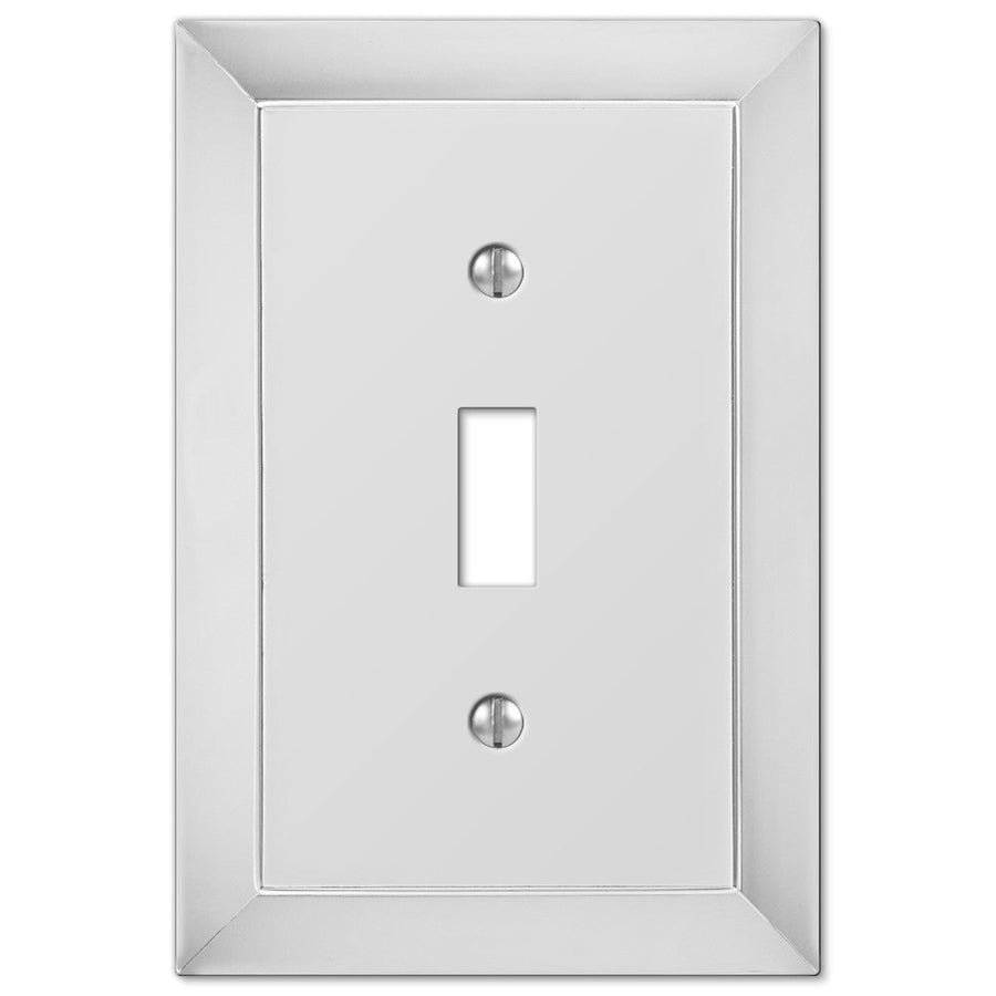 Studio Polished Chrome Cast - 1 Toggle Wallplate - Wallplate Warehouse 61TCH 070686555835 1 Toggle