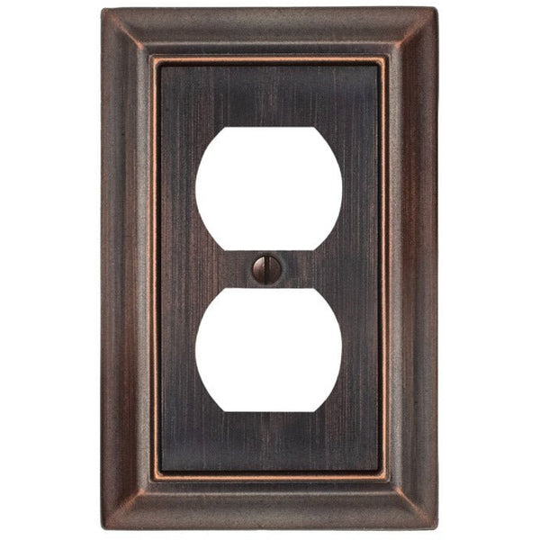 Sydney Aged Bronze Steel - 1 Duplex Wallplate - Wallplate Warehouse 150DDBNB 070686014387 1 Duplex