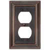 Sydney Aged Bronze Steel - 1 Duplex Wallplate - Wallplate Warehouse 150DDBNB 070686014387 1 Duplex