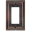 Sydney Aged Bronze Steel - 1 Rocker Wallplate - Wallplate Warehouse 150RDBNB 070686014394 1 Rocker
