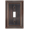 Sydney Aged Bronze Steel - 1 Toggle Wallplate - Wallplate Warehouse 150TDBNB 070686014356 1 Toggle