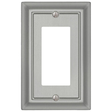 Sydney Satin Nickel Steel - 1 Rocker Wallplate - Wallplate Warehouse 150RNNB 070686014325 1 Rocker