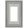 Sydney Satin Nickel Steel - 1 Rocker Wallplate - Wallplate Warehouse 150RNNB 070686014325 1 Rocker