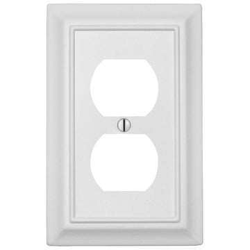 Sydney White Steel - 1 Duplex Wallplate - Wallplate Warehouse 150DWNB 070686014455 1 Duplex