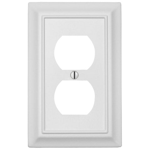 Sydney White Steel - 1 Duplex Wallplate - Wallplate Warehouse 150DWNB 070686014455 1 Duplex