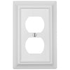 Sydney White Steel - 1 Duplex Wallplate - Wallplate Warehouse 150DWNB 070686014455 1 Duplex