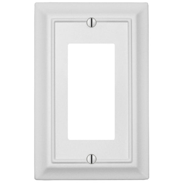 Sydney White Steel - 1 Rocker Wallplate - Wallplate Warehouse 150RWNB 070686014462 1 Rocker