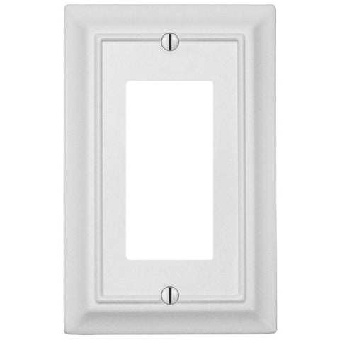 Sydney White Steel - 1 Rocker Wallplate - Wallplate Warehouse 150RWNB 070686014462 1 Rocker