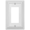 Sydney White Steel - 1 Rocker Wallplate - Wallplate Warehouse 150RWNB 070686014462 1 Rocker