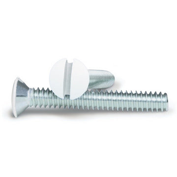 White 1 Inch Wallplate Screws - 10 Pack - Wallplate Warehouse PSLW 070686582541 Screws
