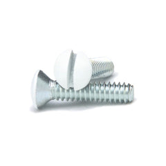 White 3/4 Inch Wallplate Screws - 10 Pack
