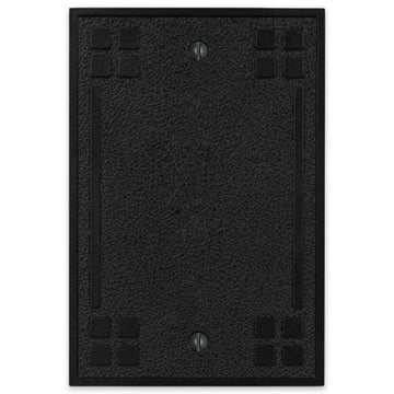 Wittick Black Iron Cast - 1 Blank Wallplate - Wallplate Warehouse 81BBI - B 070686012505 1 Blank