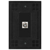 Wittick Black Iron Cast - 1 Cable Jack Wallplate - Wallplate Warehouse 81CXBI 070686012482 Cable Jacks