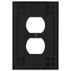 Wittick Black Iron Cast - 1 Duplex Wallplate - Wallplate Warehouse 81DBI 070686012413 1 Duplex
