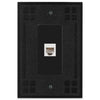 Wittick Black Iron Cast - 1 Phone Jack Wallplate - Wallplate Warehouse 81PHBI 070686012499 Phone Jacks