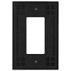 Wittick Black Iron Cast - 1 Rocker Wallplate - Wallplate Warehouse 81RBI 070686012444 1 Rocker