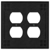 Wittick Black Iron Cast - 2 Duplex Wallplate - Wallplate Warehouse 81DDBI - B 070686012420 2 Duplex