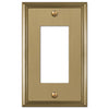 Metro Line Brushed Bronze Cast - 1 Rocker Wallplate - Wallplate Warehouse 77RBZHB 070686585580 1 Rocker